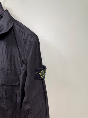 Stone Island Black Nylon Metal Overshirt