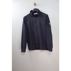 Stone Island Black 1/4 Zip Jumper