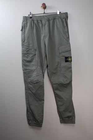 Stone Island Green RE-T Cargo Bottoms