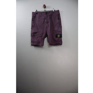 Stone Island Burgundy RE Cargo Shorts