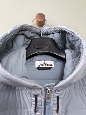 Stone Island Blue Loom Woven Down Jacket