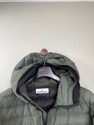 Stone Island Green 0-Cotton/R-Nylon Jacket