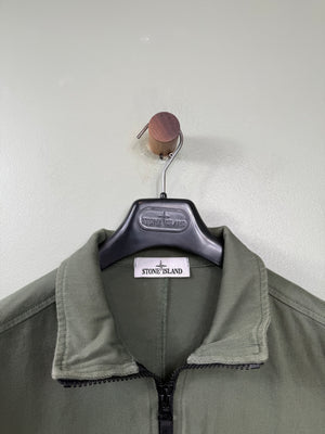 Stone Island Green 1/2 Zip Smock