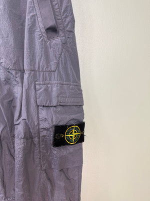 Stone Island Grey Seersucker RE Cargo Bottoms