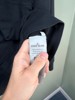 Stone Island Black Zipped Hoodie