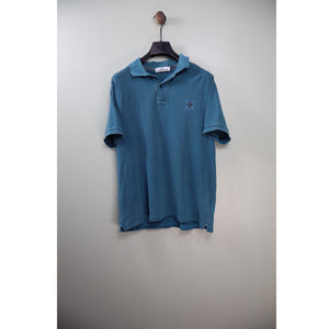 Stone Island Blue Slim Fit Polo