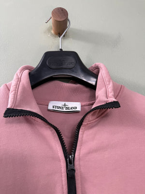 Stone Island Pink 1/4 Zip Jumper