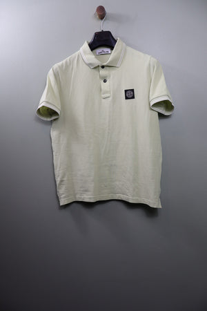 Stone Island Pastel Green Slim Fit Polo