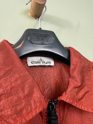 Stone Island Red Nylon Metal Overshirt