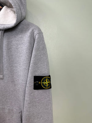 Stone Island Grey Zipped Hoodie