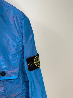 Stone Island Blue/Pink Nylon Metal Weft Overshirt