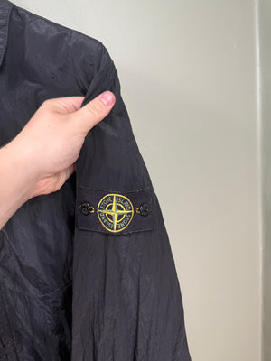 Stone Island Black Nylon Metal Overshirt