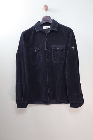 Stone Island Black Corduroy Overshirt
