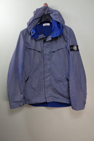 Stone Island Blue Pixel Reflective Jacket