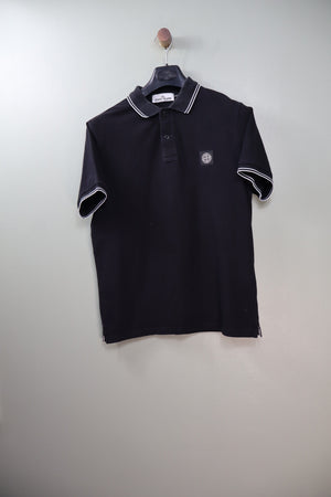 Stone Island Black Slim Fit Polo