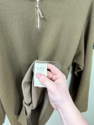 Stone Island Khaki Vintage 1/4 Zip Jumper
