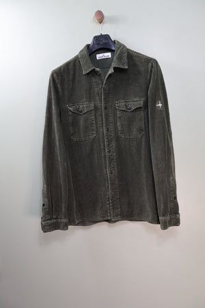 Stone Island Khaki Corduroy Overshirt