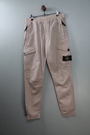 Stone Island Beige RE-T Cargo Bottoms