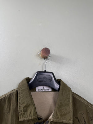 Stone Island Khaki Nylon Metal Overshirt