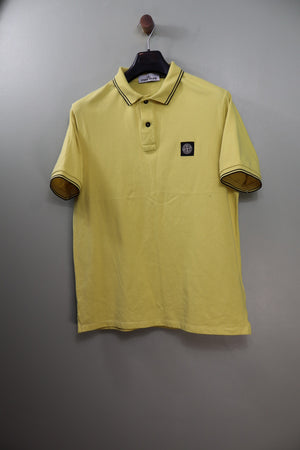 Stone Island Yellow Slim Fit Polo
