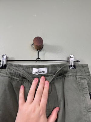 Stone Island Green RE-T Cargo Bottoms