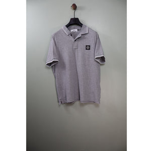 Stone Island Grey Slim Fit Polo