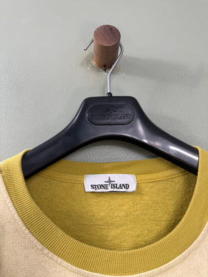 Stone Island Yellow Tela Placcata Jumper