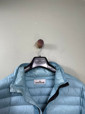 Stone Island Baby Blue Loom Woven Down Jacket