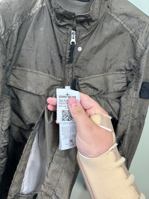 Stone Island Khaki Shadow Project Nylon Metal Spider Watro Jacket