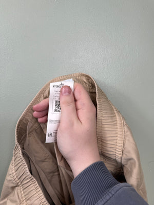 Stone Island Beige RE-T Cargo Bottoms