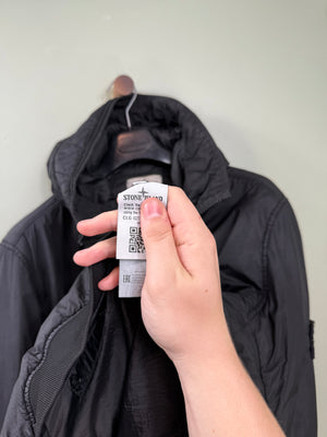 Stone Island Black Crinkle Reps Jacket