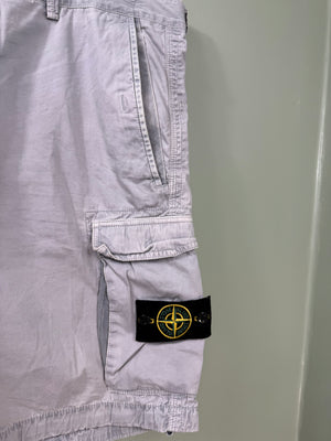 Stone Island Grey SL Cargo Shorts