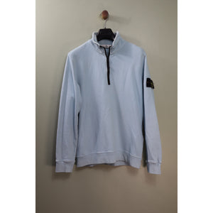 Stone Island Baby Blue 1/4 Zip Jumper
