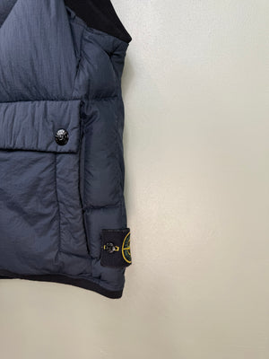 Stone Island Navy Opaque Nylon Tela Down Gilet