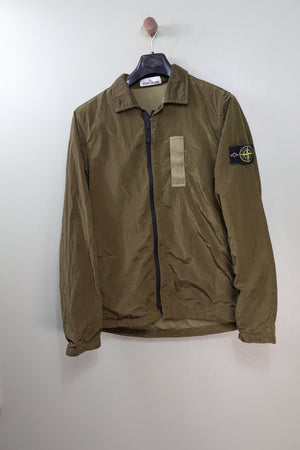 Stone Island Khaki Nylon Metal Overshirt