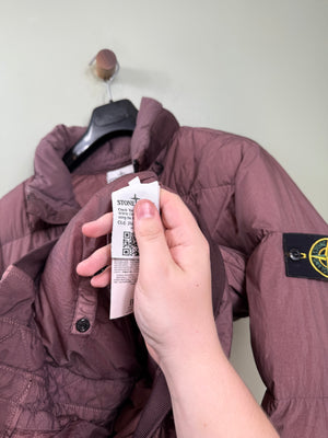 Stone Island Purple Crinkle Reps Down Jacket