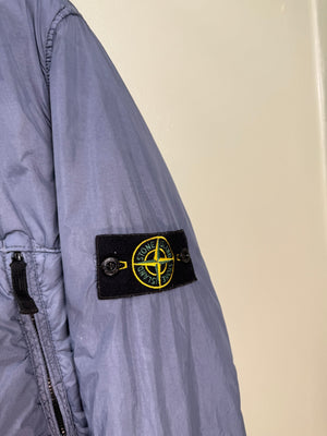 Stone Island Blue Garment Dyed Crinkle Reps NY Jacket