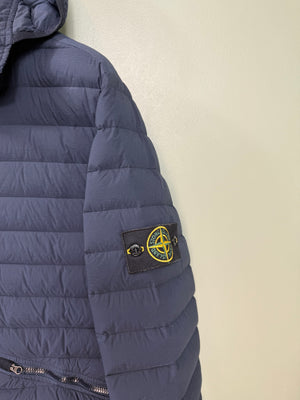 Stone Island Navy Loom Woven Down Jacket