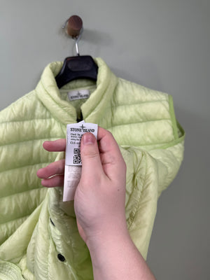 Stone Island Pastel Green Micro Yarn Down Gilet