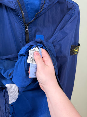 Stone Island Blue Nylon Metal Flock Jacket