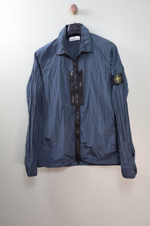 Stone Island Navy Nylon Metal Overshirt