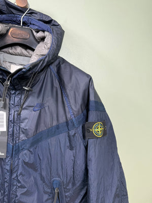 Stone Island x Nike Navy Mussola Gommata Nylon Metal Jacket