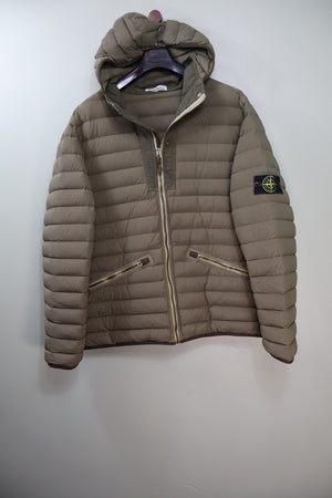 Stone Island Khaki Loom Woven Down Jacket