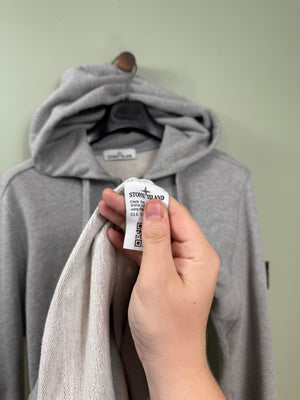 Stone Island Grey Zipped Hoodie