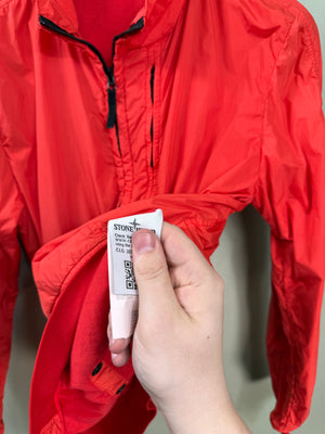 Stone Island Red Crinkle Reps Jacket