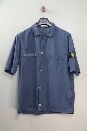 Stone Island Blue Short Sleeve Overshirt