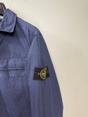 Stone Island Navy 1/4 Zip Overshirt