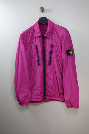 Stone Island Purple Crinkle Overshirt