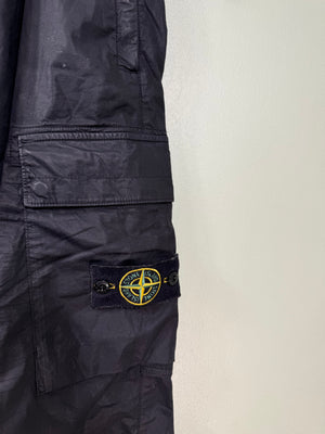 Stone Island Black RE-T Cargo Bottoms