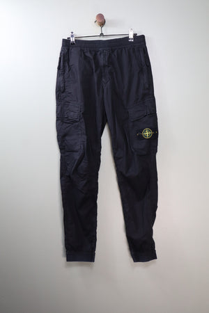 Stone Island Black RE-T Cargo Bottoms